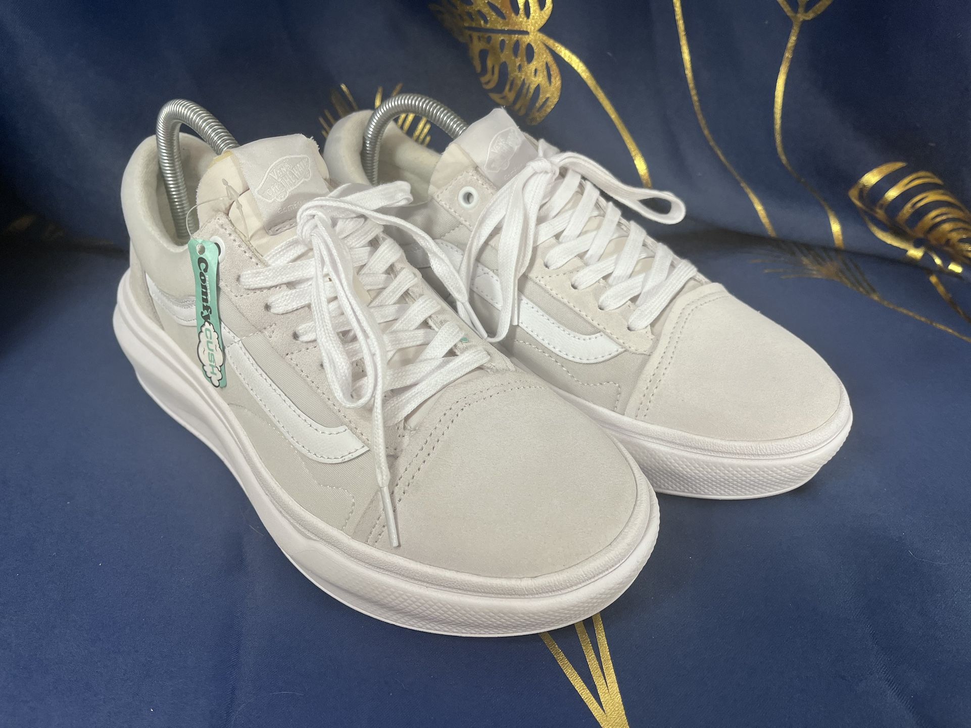 VINTAGE VANS SAMPLE Womens 10.5 Mens 9 WHITE/GRAY