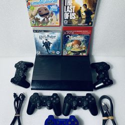Sony Playstation 3/PS3 Slim 250GB System With Accessories & Games