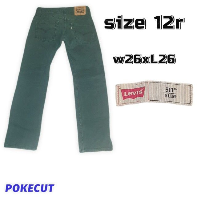 Levi's 511 Slim Fit Size 12r 100% Cotton Slacks