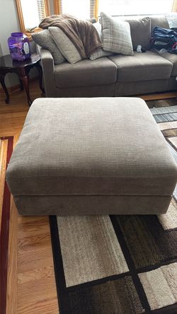 Large Square Upholstered Ottoman