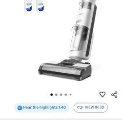 TINECO vacuum cordless and mop with 2 mop towel.