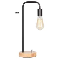 2pcs/Industrial Desk Lamp, Vintage Edison Bulb Table Lamp for Dorm, Office, Bedroom, Living Room - Black (Without Bulb)