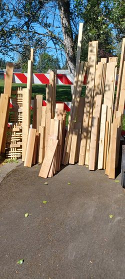 Big lot of miscellaneous Cedar boards. 45 dollars takes it all