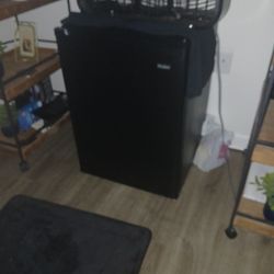 Black Haier Mini Fridge