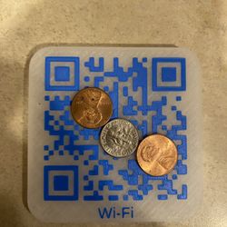 Personalized Wi-Fi QR Code Fridge Magnets