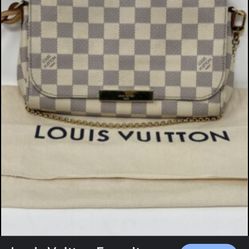 Authentic LOUIS VUITTON Favorite MM DAMIER AZUR