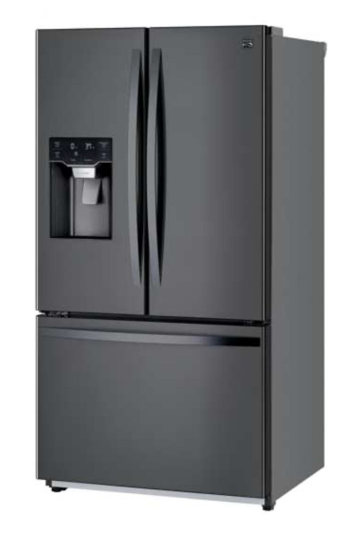 Kenmore 75507 25.5 Cu. Ft. French Door Refrigerator with Dual Ice Makers - Black Stainless Steel