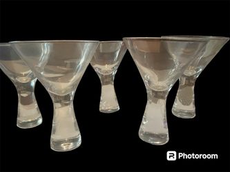 Gorgeous Retro Martini Glasses