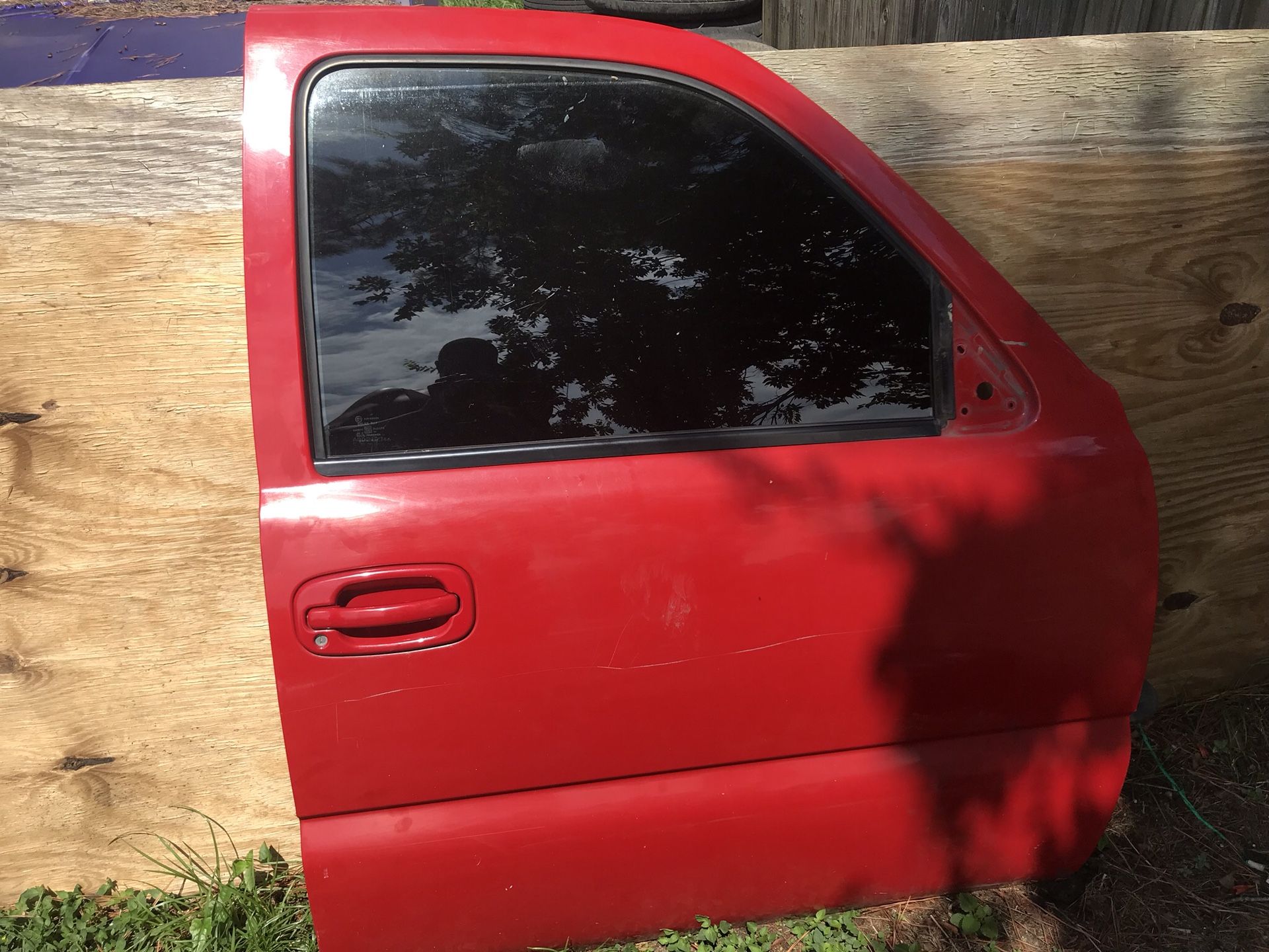 2002 Chevy single cab swb passenger door , rear bumper , driveshaft