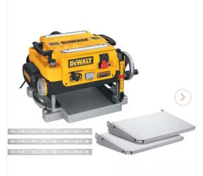 DEWALT 15 Amp Corded 13 in. Heavy-Duty 2-Speed Bench Planer with (3) Knives, In Feed Table and Out Feed Table