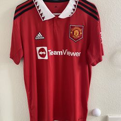 22/23 Manchester United Home Jersey Size Large READ DESC