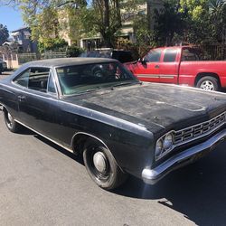 1968 Plymouth satellite project 318 v8 motor 15” Rally wheels 20” Boyd’s