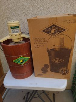 White Mountain 6qt ice cream freezer