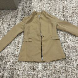 Women’s Tan Blazer Jacket
