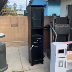 Black Tall Cabinet