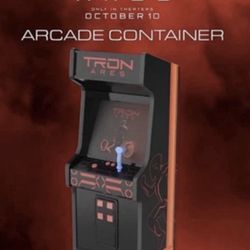 Tron Ares Arcade Cabinet Game LED Popcorn Bucket Regal Theater IN HAND SHIPS NOW