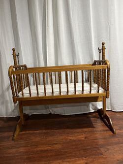 Wooden Baby Cradle