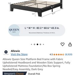 Queen Bed frame All In The Headboard 