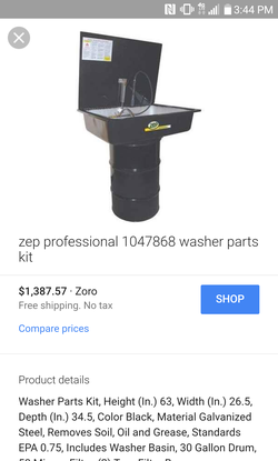 Zep parts washer