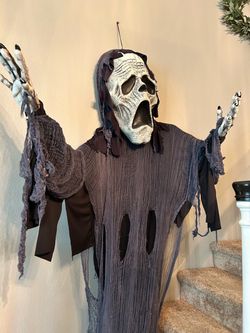 Giant 15 foot Hanging Ghost or Scram Halloween Decoration