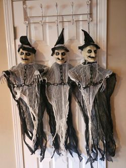 Creepy witch Halloween decorations