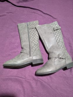 Grey Girls Boots 5