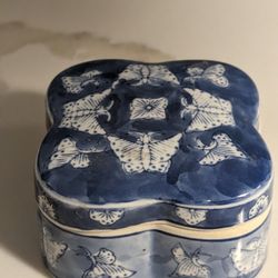 Vintage Butterfly Trinket Dish