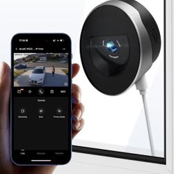 2K 3MP Window Camera with 20°Tilt Angle Camera for Second Floor,2.4GHz/5GHz WiFi Cameras for Home Security,ChroMax AI Color Night Vision,Security Came