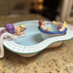 Chip And Dip Ceramic Bowl Set 