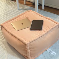 Big Size Floor Cushion Ottoman (Pink)
