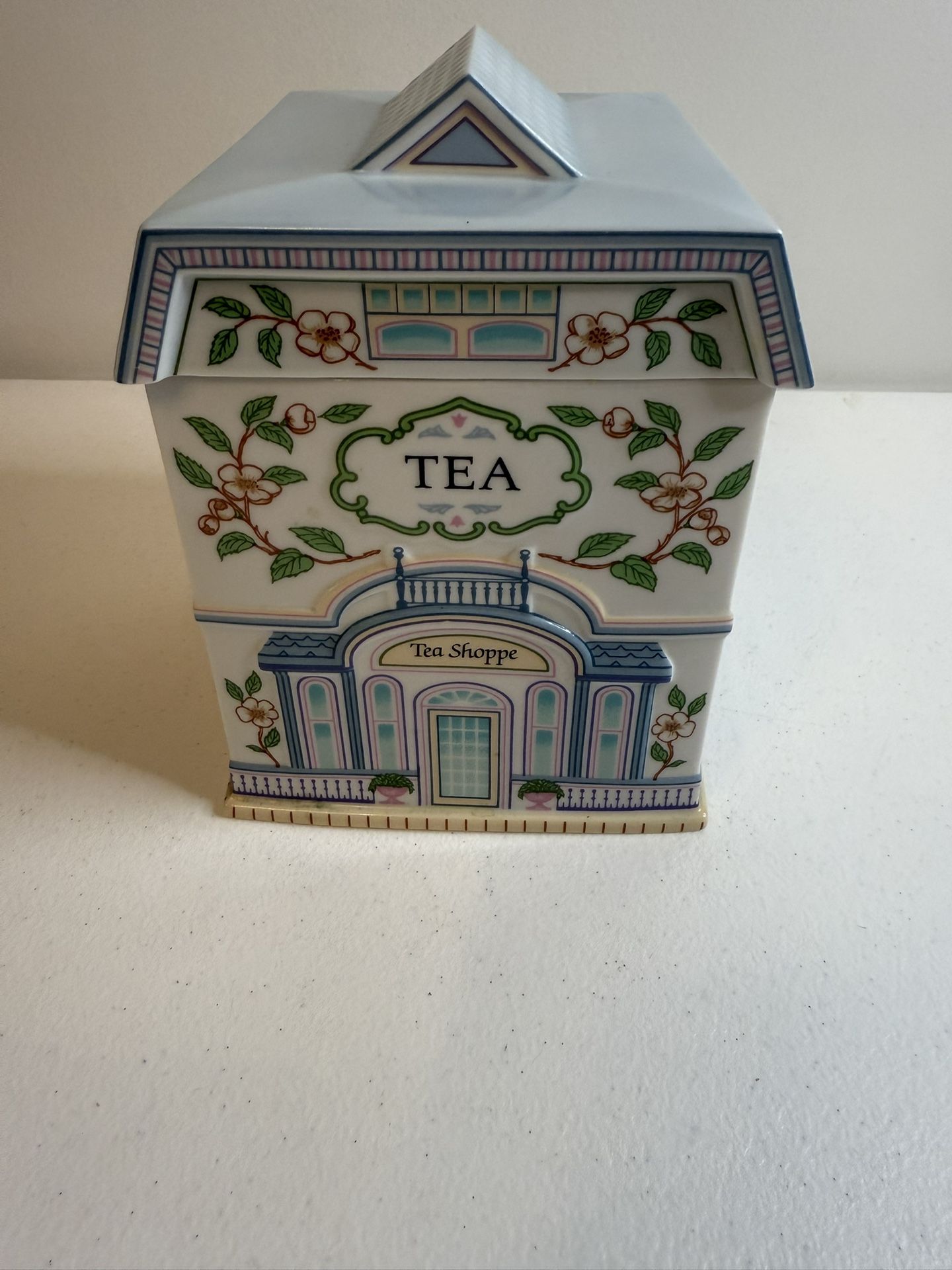Lenox Village Tea Canister