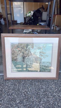 Large framed photo