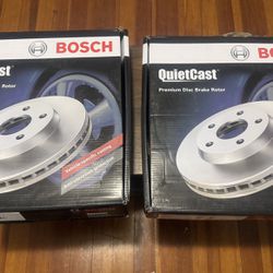 Set of Rear Bosch (contact info removed)1 QuietCast Premium Disc Brake Rotors  NEW IN BOX