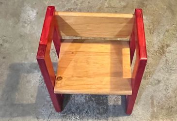 Kids toys and wooden chair