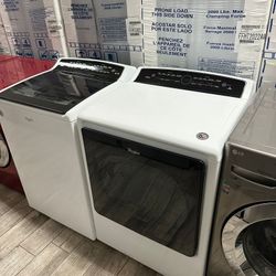 Kenmore elite washer and dryer set electric XL mega capacity usedWhirlpool washer and dryer set electric with warranty!