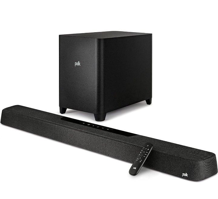 Polk MagniFi Max AX 5.1.2 Channel Sound Bar with 10" Wireless Subwoofer 
