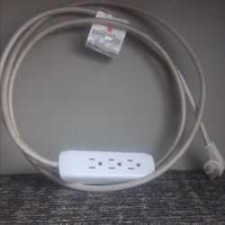 Braided 3-Outlet Extension Cord
