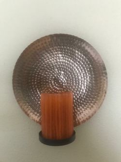 Wall candle holder