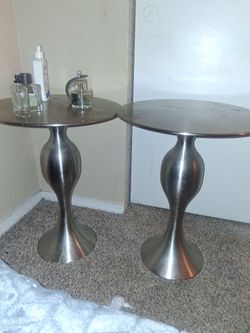 Stainless steel nightstands or table