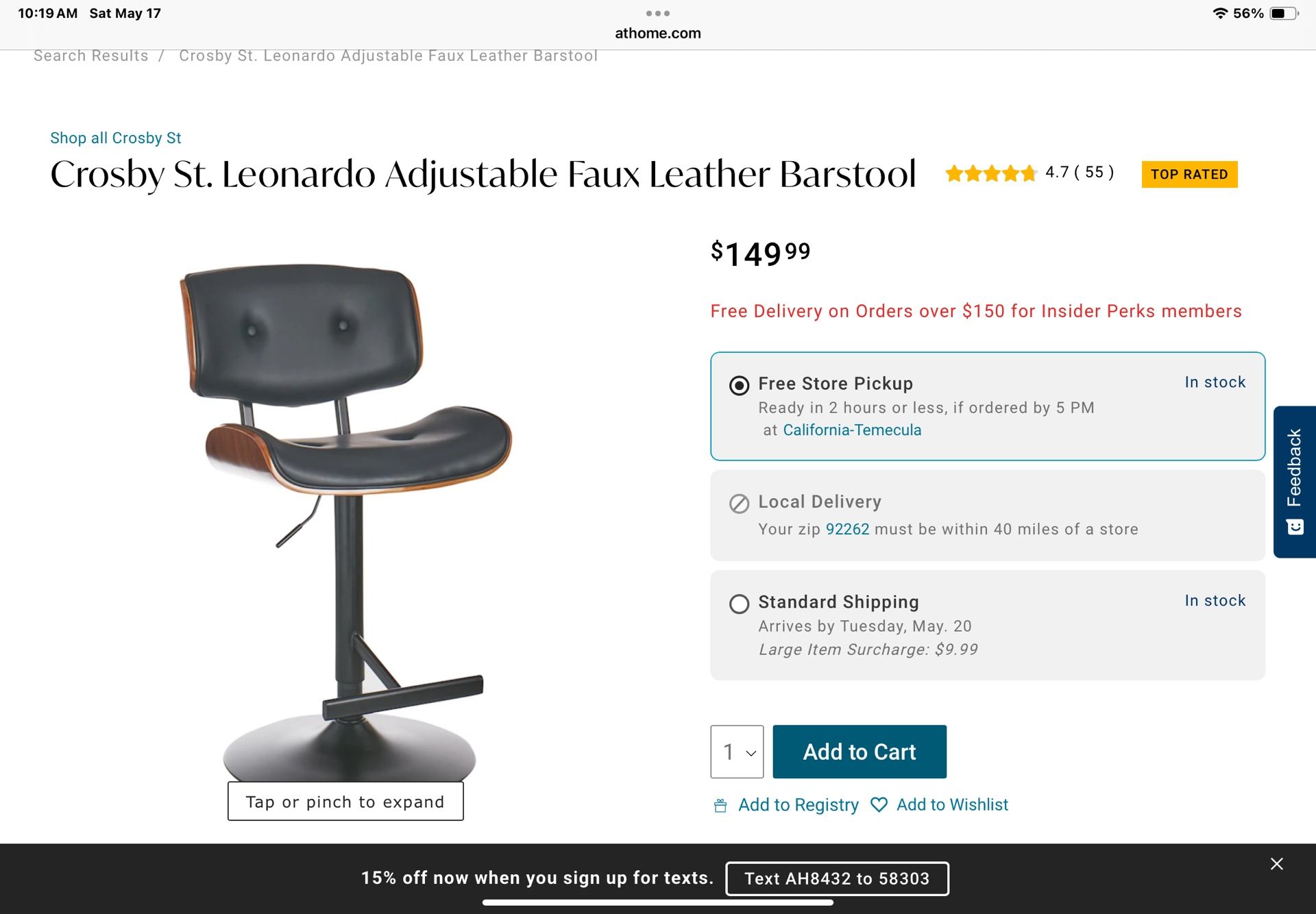 Set Of 3 Like New Barstools