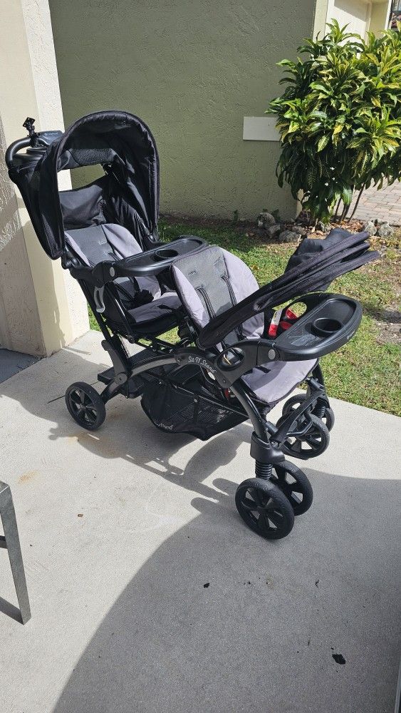 Seat N Stand Baby Trend Double Stroller
