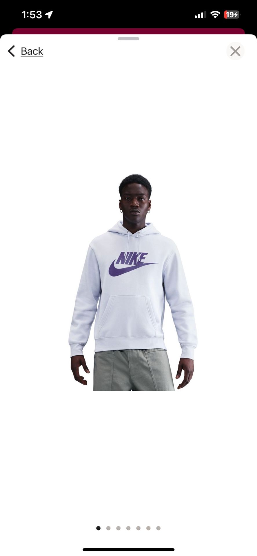 NIKE: Men's Sportswear Club Fleece Logo Pullover Hoodie