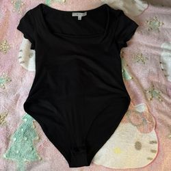 Short Sleeve Black Body Suit