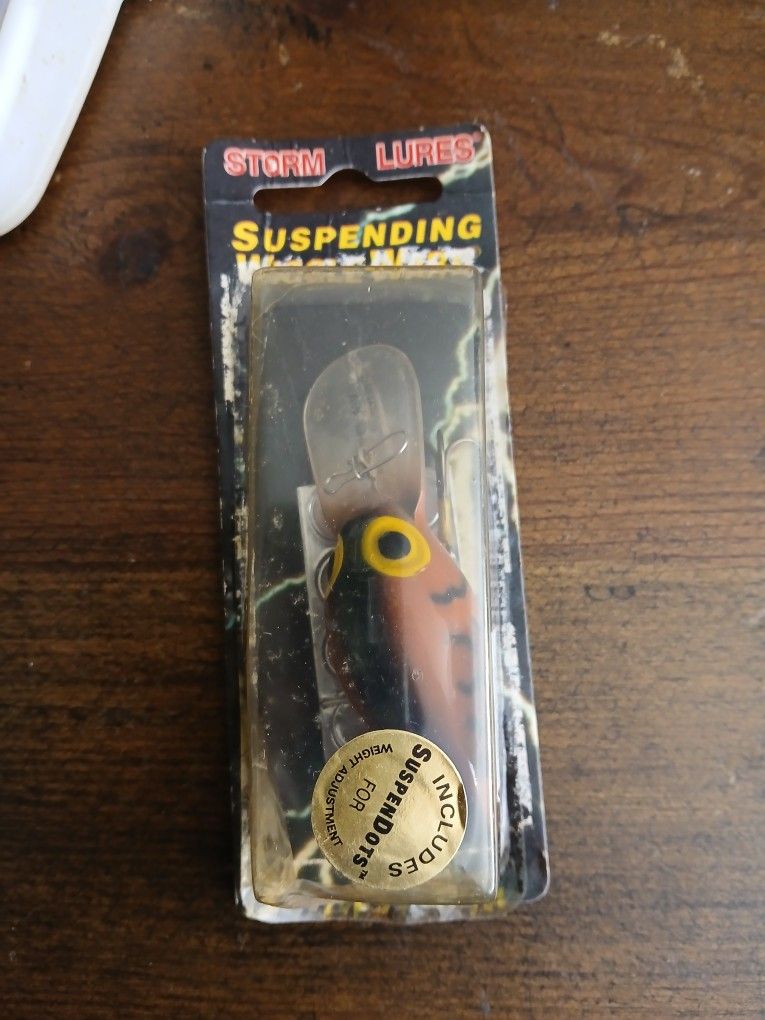 Storm Lures Vintage Pre Rapala Suspending Wiggle Wart SV37 Crankbait Suspending