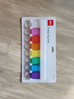 New In Box!! 8-key Tag Rack, Key Rings