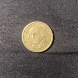 Rare 1st President George Washington Gold Dollar Coin 