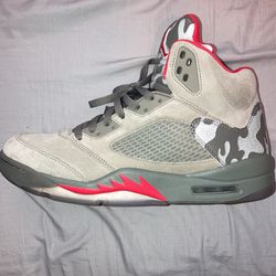 Air Jordan 5 Retro , Dark Stucco / University Red Colorway