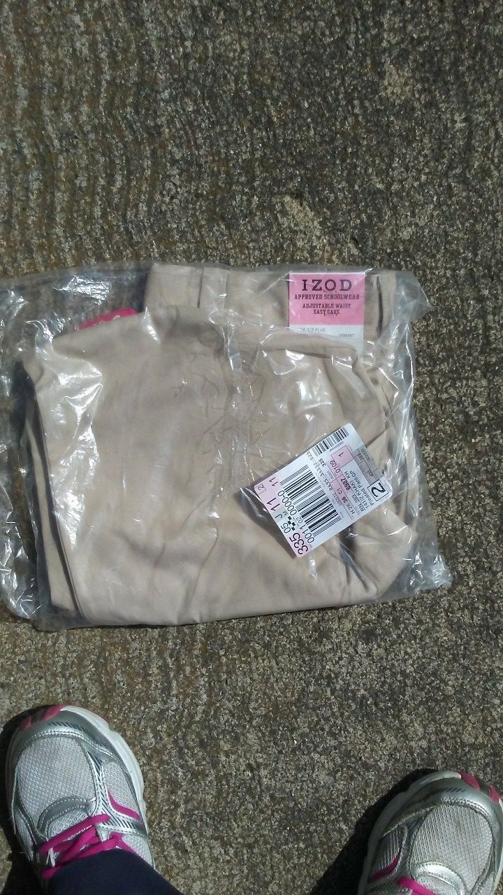 IZOD girls uniform pants. Size 14 and a half. Pretty Plus.