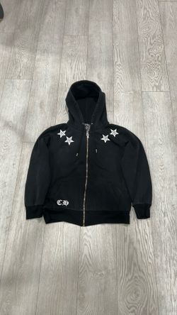 Black chrome hearts zip up