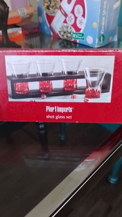 Pier 1 Imports shot glass set